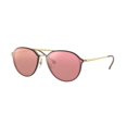 thumbnail image 1 of Ray-Ban RB4292N-6327E4 Gafas de sol con lentes de espejo rosas redondas en marrón dorado Blaze Ray-Ban RB4292N-6327E4, 1 of 1