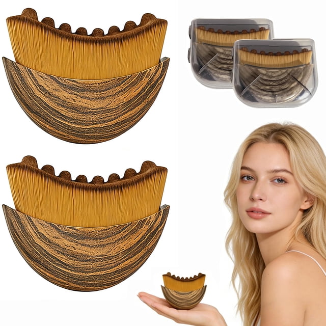 Cepillo facial para contorno linfático TARVOX, masajeador facial suave, paquete de 2