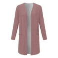 thumbnail image 3 of Long Sleeve Cardigan For Women Fall Open Front With Pockets Polyester Chiffon Casual Duster, 3 of 3