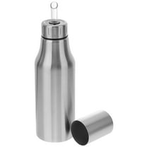 BESTYASH 1pc Stainless Steel Oil Container with Long Spout Leak Proof Design for Cooking and Frying Storage