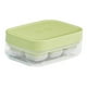 thumbnail image 5 of Bandeja para cubitos de hielo con tapa y recipiente para ahorrar espacio. Máquinas para hacer bolas de hielo portátiles de fácil liberación. 6 rejillas Verde, 5 of 9