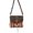 Blue Orange Red, variant on Women's Handwoven Upcycled Canvas Distressed Leather Shoulder Bag 17RT2107-104