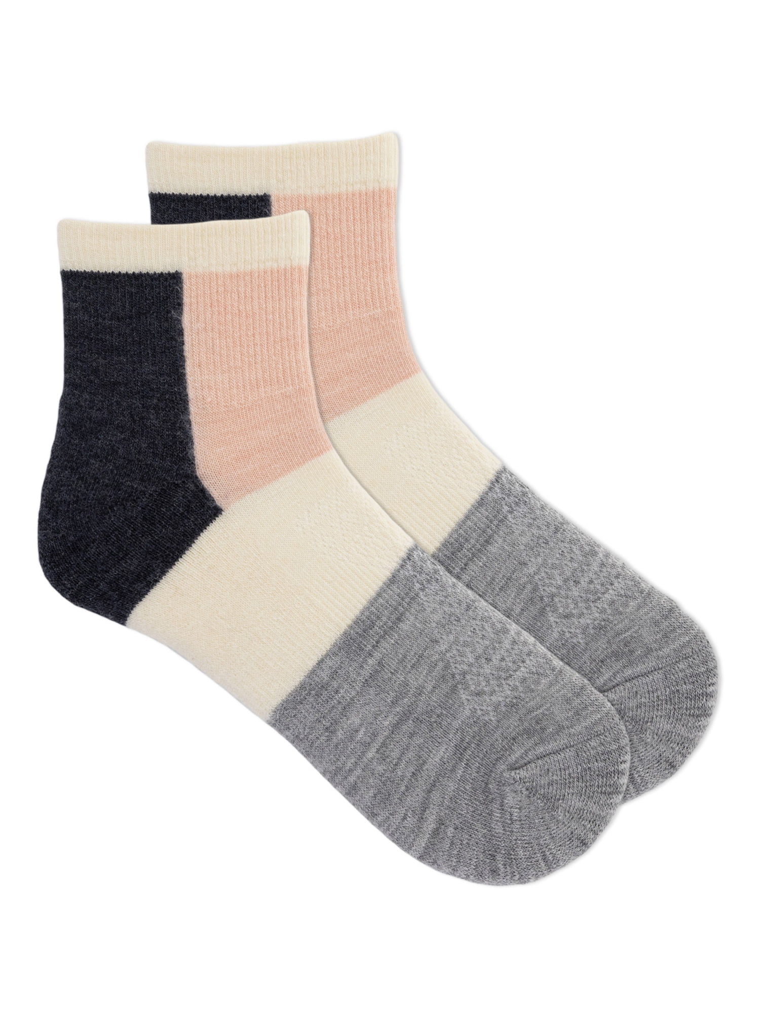 Ozark Trail Women's Merino Wool Blend Ankle Hiking Socks, 1 Pack