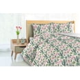 thumbnail image 3 of Ambesonne Cactus Down Alternative Quilt Comforter, Succulents Cactus Flamingo, Full, Ivory Pink Reseda Green, 3 of 5