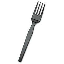 SmartStock Plastic Cutlery Dispenser Refill Forks in Black