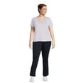 thumbnail image 3 of JMS Just My Size by Hanes Women's Plus Size 4 Pocket Bootcut Jeans, Single and 2-Pack, 3 of 6
