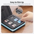 thumbnail image 5 of ORICO SD Card Holder, 15 Slots SD Card Storage for 6 TF Card + 6 SD Card + 3 M.2 SSD, Water-Resistant, Anti-Shock, Dust-Proof Memory Card Case with Labels, 5 of 6