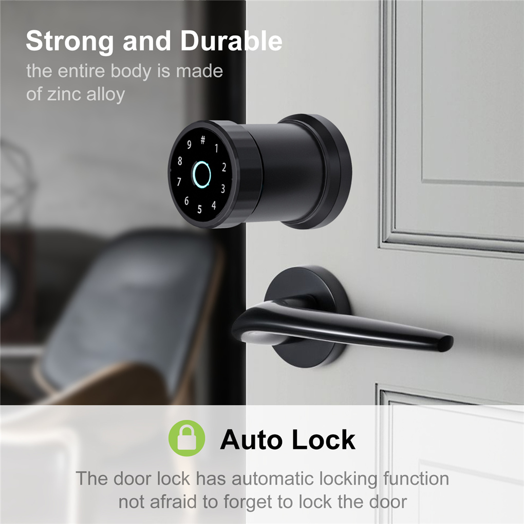 Door Lock Smart Fingerprint Touch Screen Lock Digital Tuya Safety Protector  for Office Home Hotel