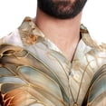 thumbnail image 5 of Butterfly Fission Diagram Men's Short Sleeve Printed Button Down Hawaiian Beach Shirts, 5 of 6