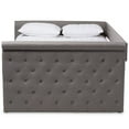 thumbnail image 3 of Baxton Studio Amaya Tufted Queen Daybed with Scrolled Arms, Gray, 3 of 8