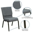 thumbnail image 6 of Flash Furniture Gray Fabric Church Chair,PK4 4-XU-CH-60096-BEIJING-GY-GG, 6 of 9
