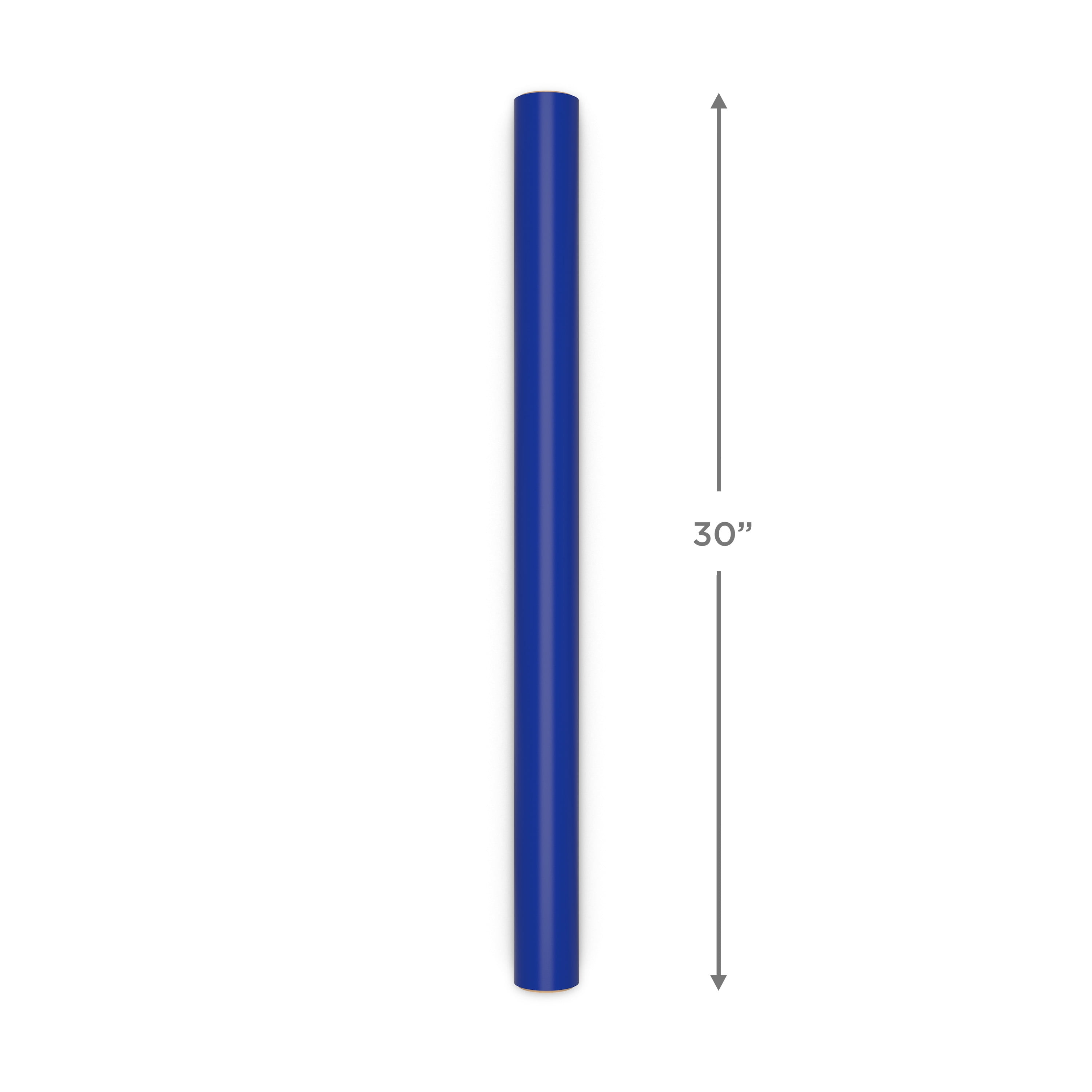 Hallmark Reversible Wrapping Paper Roll (Royal Blue Solid and Striped) 20 sq. ft.