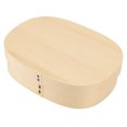 thumbnail image 3 of Bento Box, Cedar Wood Removable Divider Wooden Lunch Box Japanese Style Clear Texture  for Hiking for Climbing for Picnics, 3 of 8