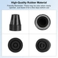 supregear Crutch Tips, 2Pack Heavy Duty Rubber Cane Tips NonSlip