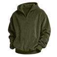 thumbnail image 3 of Edvintorg Corduroy Hoodies for Boys Quarter Zip Long Sleeve Loose Casual Hooded Sweatshirt Fall Winter Boys Clothes Size 3-14, 3 of 9