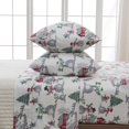 thumbnail image 3 of Great Bay Home 4-Piece Queen Microfiber Sheet Set Holiday-Printed, Ultra-Soft, Wrinkle & Fade-Resistant Patterns Inspired by Holidays All-Season Bedding Sheets & Pillowcases (Queen, Winter Wonderland), 3 of 5