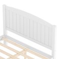 thumbnail image 6 of Bellemave Full Size Bed Frame, Wood Platform Bed with Headboard and Footboard, Farmhouse Style Full Bed Frame with Support Slats and Strong Structure, No Box Spring Needed-White, 6 of 8