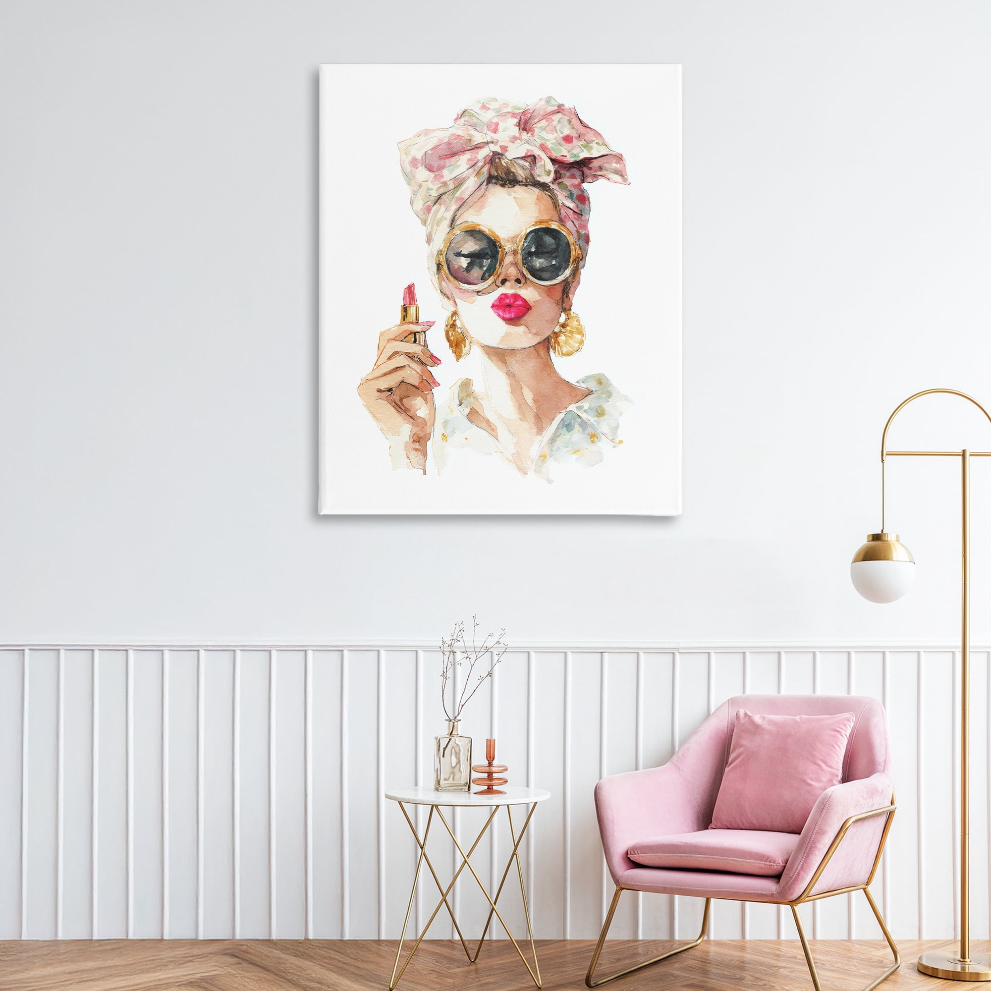 Stupell Industries Feminine Lipstick Spell Canvas Wall Art, design by Svetlana Aleynikova