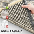 thumbnail image 3 of HAKUNA Waffle Bath Mat Grey & Beige 24"x17",Boho Woven Modern Bath Rug Mats, Absorbent Non Slip Bathroom Floor Mat, Soft Washable Bath Rugs with Tassels for Bedroom, Kitchen, Shower, Tub, 3 of 7