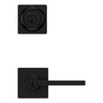 thumbnail image 4 of Weiser Poignée de Porte d'Entrée Casey Noir Mat avec Pêne Dormant, Poignées de Porte Réversibles pour l'Extérieur/intérieur avec Pêne Dormant, Poignées de Porte D'Entrée avec Serrure/serrure de Porte d'Entrée, Maison Moderne D, 4 of 10