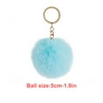 thumbnail image 5 of Worallymy Lovely Fuzzy Ball Keychain Supple Comfortable Key Rings Adorable Practical Key Chains for Children Adults Elderly Students, 5 of 7