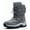 Gray, variant on Earlde Men Women Snow Boots Comfortable Faux Fur Full Lined Black