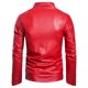 thumbnail image 4 of Chaqueta de cuero de otoño para hombre, abrigo de talla europea y americana, talla grande, chaqueta de cuero, 4 of 5
