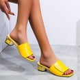 thumbnail image 4 of Zapatos de mujer de tacón medio, sandalias de mujer de tacón grueso a la moda y versátiles, ropa exterior, sandalias y zapatillas de boca de pez Wmkox8yii hj789, 4 of 5