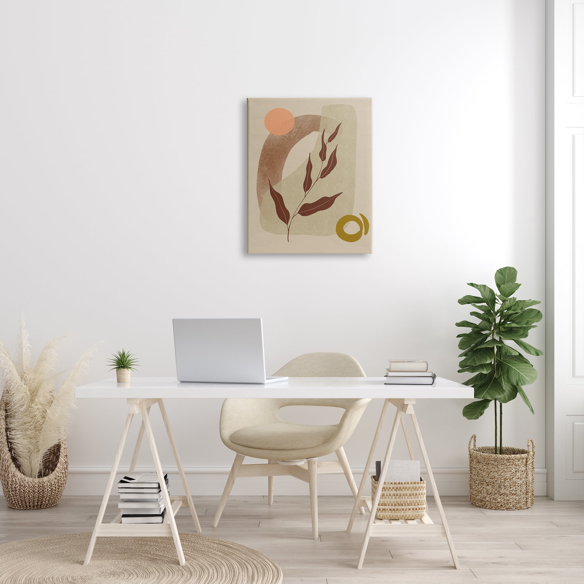 Stupell Indtries Warm Abstract Shapes Dessert Tone Collage Brown Orange,24 x 30,Design by Nicholas Holman&nbsp;