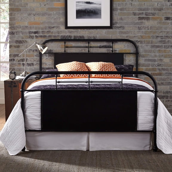 Liberty Furniture Vintage King Metal Bed - Black
