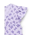 thumbnail image 3 of Wonder Nation Girls Smocked Flutter Sleeve Top, Sizes 4-18 & Plus, 3 of 3