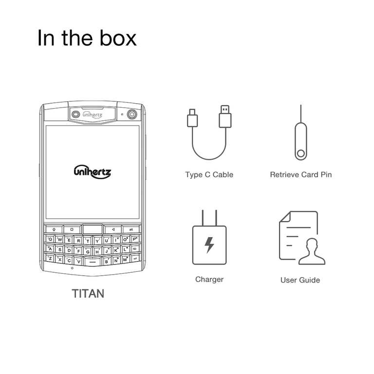 Unihertz Titan, Android 10, IP67 Rugged, QWERTY Phone, Dual Unihertz Titan, Android 10, IP67 Rugged, QWERTY Phone, Dual