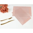 thumbnail image 6 of Unique Bargains Washable Placemats Set of 6 Trimmed Placemats for Dining Table Rose Gold, 6 of 7