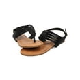 thumbnail image 4 of New Women DbDk Special-13 Leatherette Slit Slingback Braided Thong Sandal Size, 4 of 5