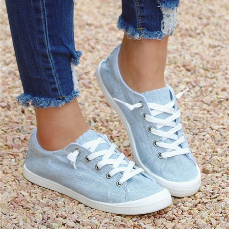 

EQWLJWE Low-cut Canvas Shoes One-foot Lazy Korean Version Student Casual Flat Shoes Women s Flat Shoes Holiday Clearance