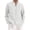 White@GC@, variant on CONZONE Mens Cotton Linen Shirts Long Sleeve Buttons Down Shirts for Men Trendy Solid Color Lapel Soft Lightweight Summer Tops