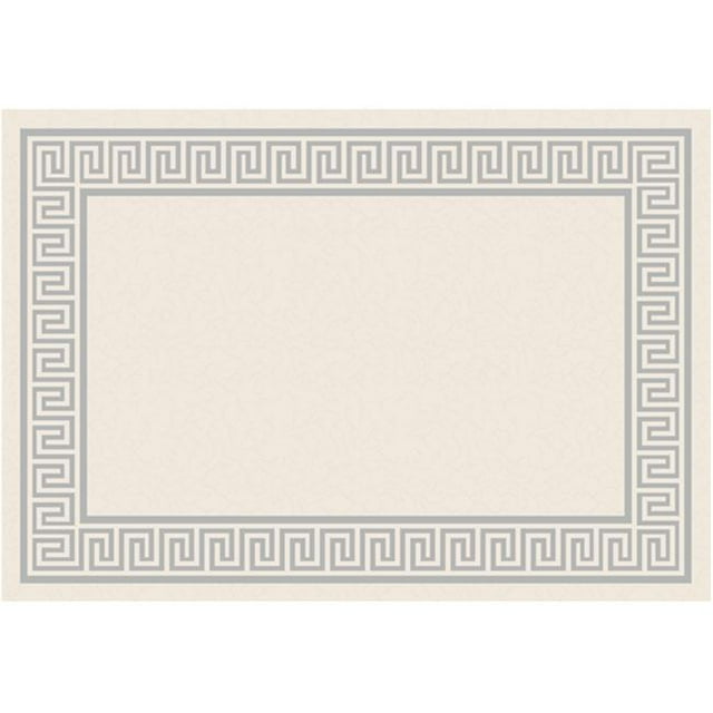 Great American Distributors IOT.04.CRGY.5X8 5 x 8 ft. Impressions Greek Key Transitional Rug, Cream & Gray