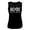 Black, variant on ACDC 1973 Heavy Metal Rock Band Music Group Back In Black Ladies Muscle Tank Top