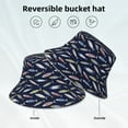 thumbnail image 3 of Kll Sardine Bucket Hat for Women Men Packable Travel Beach Sun Hat Outdoor Rave Accessories Reflective Fisherman Cap, 3 of 6