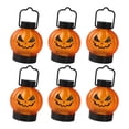 thumbnail image 3 of 6 piezas de luces de calabaza de Halloween, linternas de vela, lámpara, linterna de calabaza brillante, accesorios cara de mueca, 3 of 8