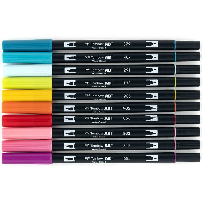 Dual Brush Pen Art Markers 10-Pack, Citrus, Brush Markers