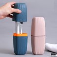 thumbnail image 3 of Mistaha Toothpaste Holder Cup Portable Travel Container Electric Case Flosser Storage Organizer Case Dual Mugs Toothpaste Holder, 3 of 8