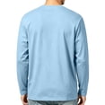 thumbnail image 7 of Atkumj Mens T Shirts Crewneck with Chest Pockets Versatile Solid Color Full T Shirts Casual Mens Long Sleeve Tops L, 7 of 7