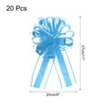 thumbnail image 2 of 20pcs 8" Large Big Pull Bow Organza Gift Wrapping Bows Ribbon for Wedding Presents Christmas,Light Blue, 2 of 6