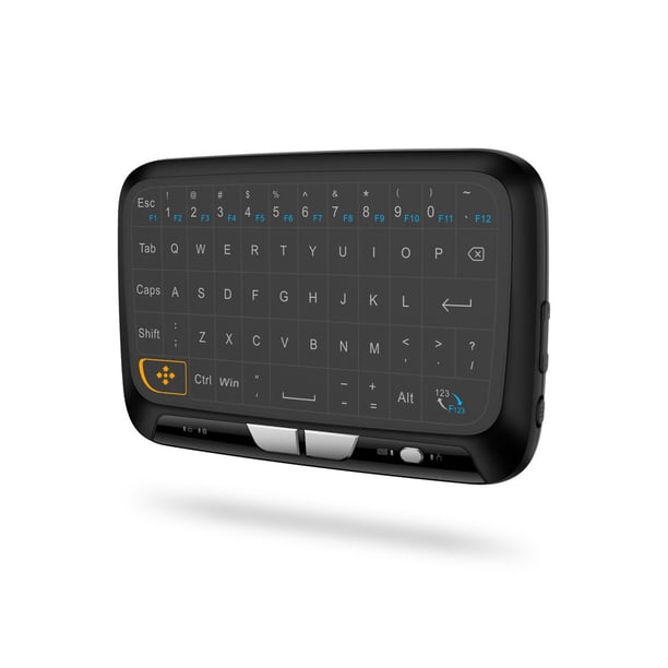 Tholdsy Teclado inalámbrico de 2,4G, pantalla táctil completa, teclado para el hogar, la Oficina, el dormitorio, la tableta, el ordenador portátil, la Videojuegos y accesorios Sin retroiluminación