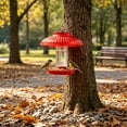 thumbnail image 4 of Kafsov Bird Feeder Rain Guard - Plastic Dome Shield, Weatherproof Squirrel-Proof Cover for Outdoor Tube, Tray & Dome Feeders Red, 4 of 5