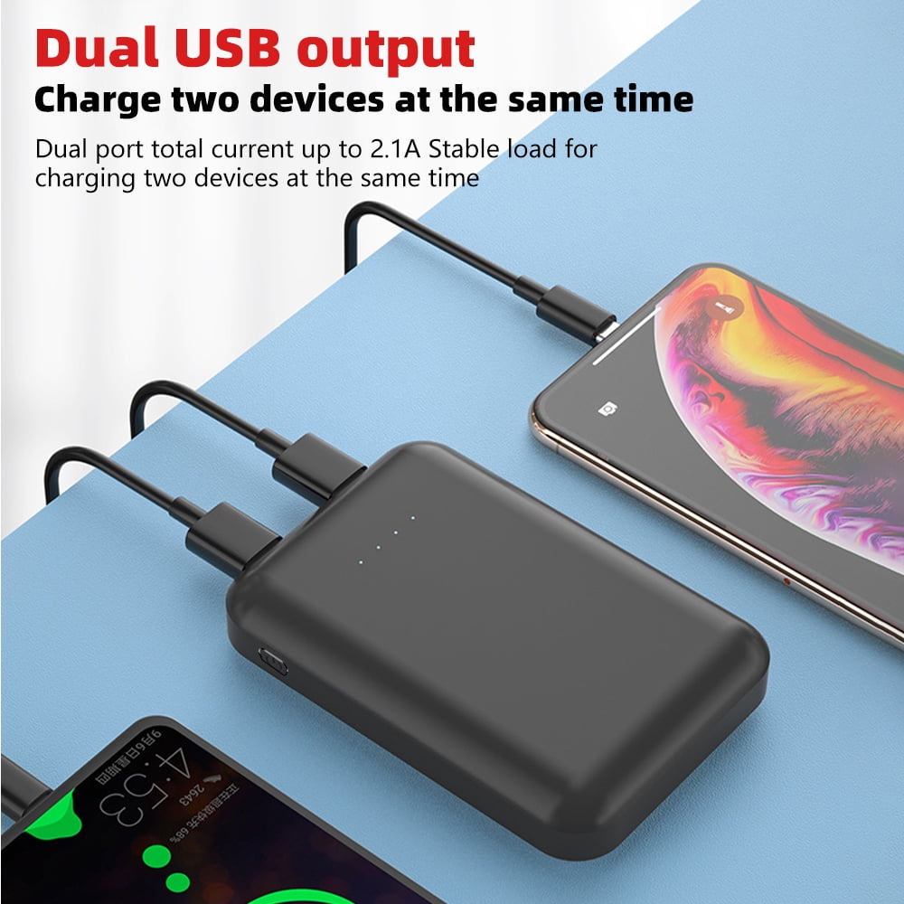 MDHAND 10000mAh Power Bank Battery 5V 2A Rechargeable Charger for Heated Vests Jackets, etc. (2 Pack)
