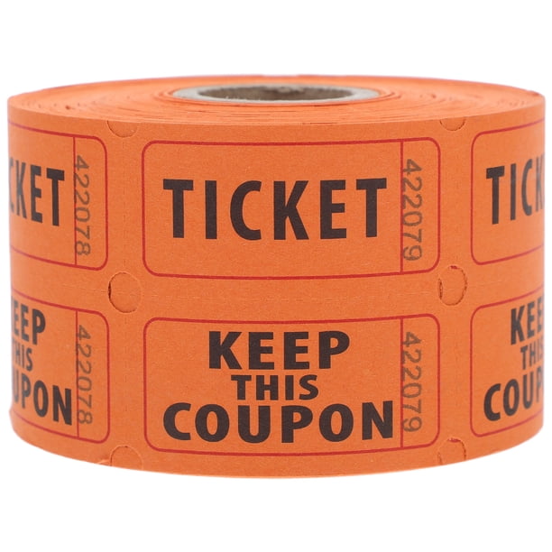500 boletos de rifa de rollo doble para eventos, fiestas y recaudación de fondos, numerados consecutivamente para premios de clase, conciertos y celebraciones navideñas