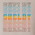 thumbnail image 6 of Wild Bobby Ford Shelby Vintage Retro All-Over Color Shift Logo Unisex Crewneck Sweatshirt, 6 of 6