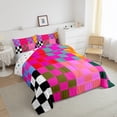 thumbnail image 4 of Erosebridal Vintage Checkered Bedding Twin Comforter Set, Square Geometric Down Comforter, Buffalo Check Decor, Reversible, 4 of 8